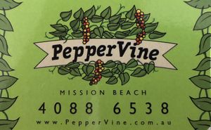 Logo at PepperVine in Mission Beach