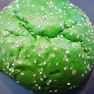 Spriluna burger at Back2Nature Vegan Cafe in Brighton