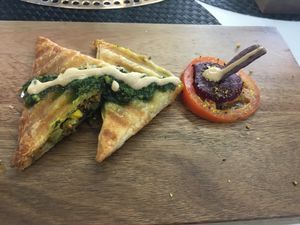 Curry puff at Back2Nature Vegan Cafe in Brighton