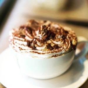 Bullet proof coffee at Back2Nature Vegan Cafe in Brighton