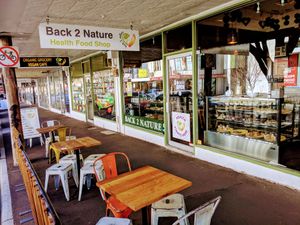 Outside look back2nature at Back2Nature Vegan Cafe in Brighton