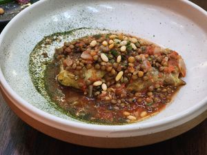 Stuffed cabbage at Alibi in Sydney