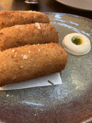 Potato croquettes #Veganuary at Alibi in Sydney