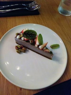 Strawberry hibiscus cheesecake at Alibi in Sydney