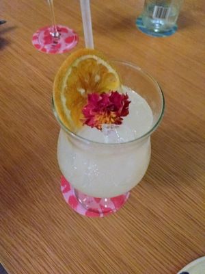 Custom made elderflower mocktail (no mocktail on the menu but when we asked they enquired as to what I felt like and I got this little guy when I asked for "fresh") at Alibi in Sydney