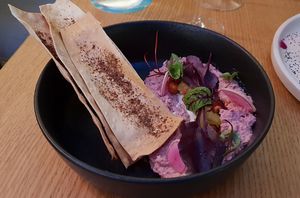 Beetroot dip at Alibi in Sydney