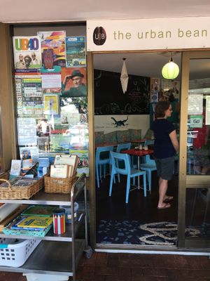 Outside of cafe at Urban Bean in Margaret River