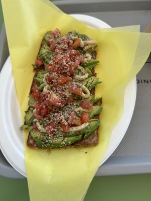 Avocado toast   at Sensible Sensational Healthy Food in Santa Monica