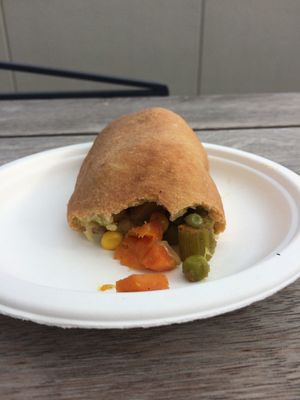 Buns with seasonal vegetables at Fedeli Cafe in Wanaka