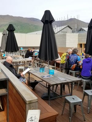 Outdoor seating only at this friendly cafe at Fedeli Cafe in Wanaka