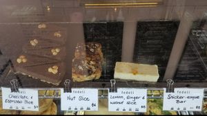 Vegan cabinet treats ~ Oct '18 at Fedeli Cafe in Wanaka