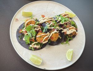 Falafel tacos at PLANTA in Miami Beach