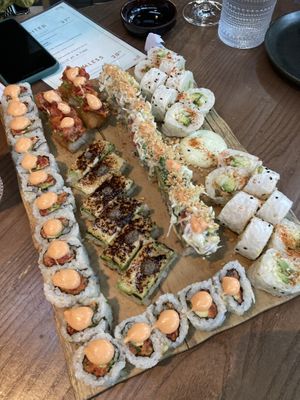 All you can eat maki Monday (we were a group of 5)  at PLANTA in Miami Beach