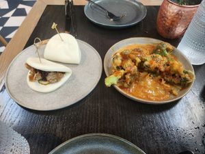 bao and bang bang broccoli at PLANTA in Miami Beach