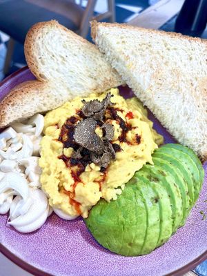 Truffle scramble  at PLANTA in Miami Beach