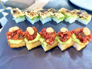 Crispy rice   at PLANTA in Miami Beach