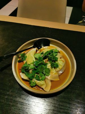 Edamame dumplings at PLANTA in Miami Beach