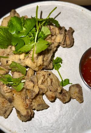 Chik’n Fried Mushrooms w/ chili sauce  at PLANTA in Miami Beach