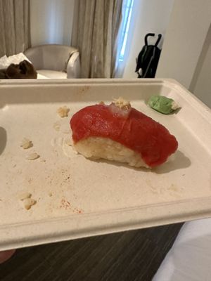 Watermelon sashimi  at PLANTA in Miami Beach