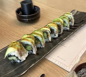 Dragon roll  at PLANTA in Miami Beach
