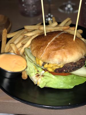 Burger  at PLANTA in Miami Beach