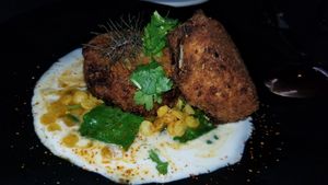 Crab cakes at PLANTA in Miami Beach