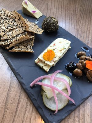 Cheese plate at PLANTA in Miami Beach