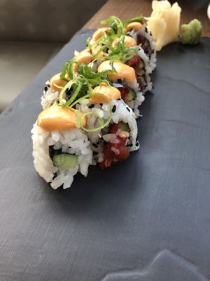 Dragon roll! 🐉  at PLANTA in Miami Beach