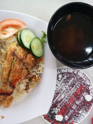 Veg Ckicken rice on tuesday at Fen Xiang Vegetarian Delights 芬香素食小厨 in Central Singapore