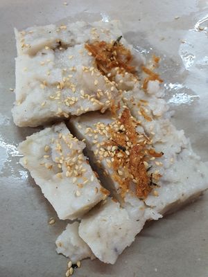 Yam cake @$1.50 ~ Circuit Breaker Period Phrase 2 at Xiang Pin Vegetarian 香品 in Northeast Singapore