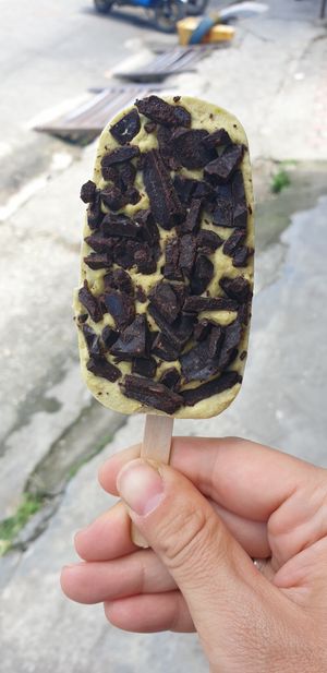 Avocado chocolate ice cream at Ayurvedico Cafe in Pokhara