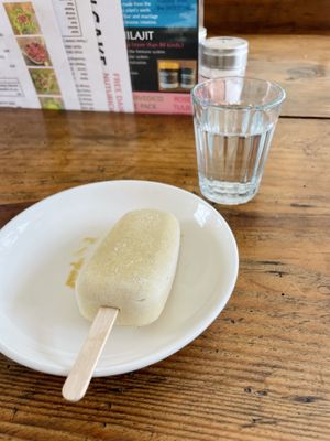 Mango piña colada   at Ayurvedico Cafe in Pokhara