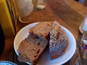 sourdough and multigrain bread at Ayurvedico Cafe in Pokhara