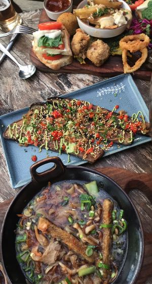 Pho as two dishes (forgot names) at Zest Ubud in Ubud