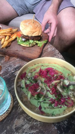 I believe this was a Thai green curry (not sure) at Zest Ubud in Ubud