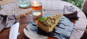 Passion fruit cake at Zest Ubud in Ubud