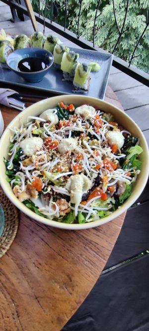 Keto salad at Zest Ubud in Ubud