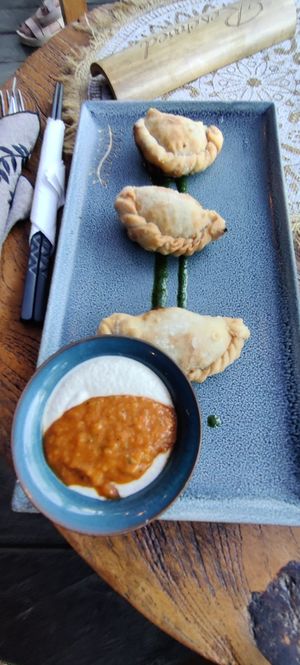 Jackfruit empanadas at Zest Ubud in Ubud