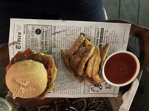 Schnitzel Burger   at Zest Ubud in Ubud