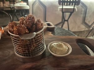 Cauliflower wings (bad aftertaste)  at Zest Ubud in Ubud