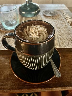 Cacao ceremony (dark, thick, small is sufficient)  at Zest Ubud in Ubud