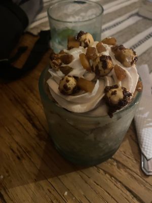 Pancake in a glass ( made with banana)  at Zest Ubud in Ubud