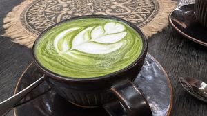 Matcha latte #Veganuary at Zest Ubud in Ubud