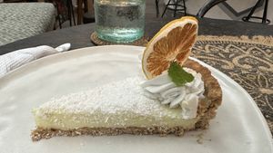 Lemon pie #Veganuary at Zest Ubud in Ubud