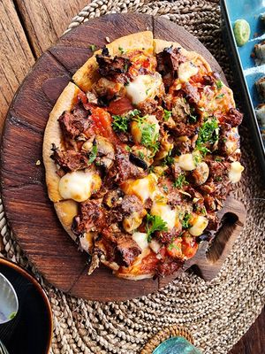 Jackfruit Pizza at Zest Ubud in Ubud