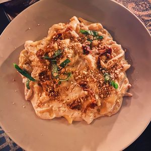 Mushroom carbonara   at Zest Ubud in Ubud