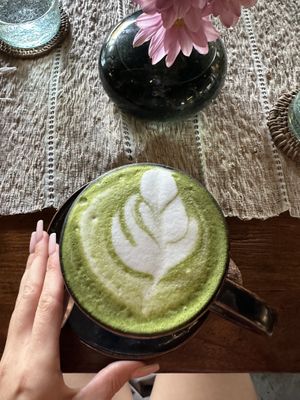 Matcha Latte with coconut milk   at Zest Ubud in Ubud