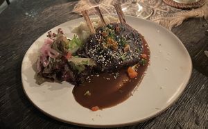 Vegan ribs   at Zest Ubud in Ubud