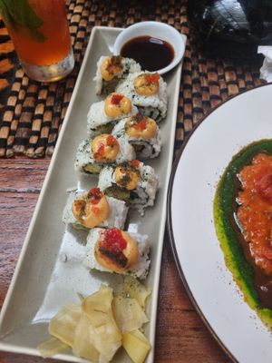 Tempura onion sushi   at Zest Ubud in Ubud