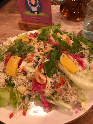One of the salads at Zest Ubud in Ubud